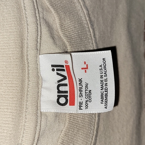 Vintage. USA Fabric. Anvil. COWBOY art by Gary Patterson. Men's size Large. - Picture 2 of 16